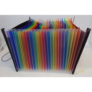 24 Pockets Expanding File Folder Multi-Color A4 Size and Letter Size Organizer